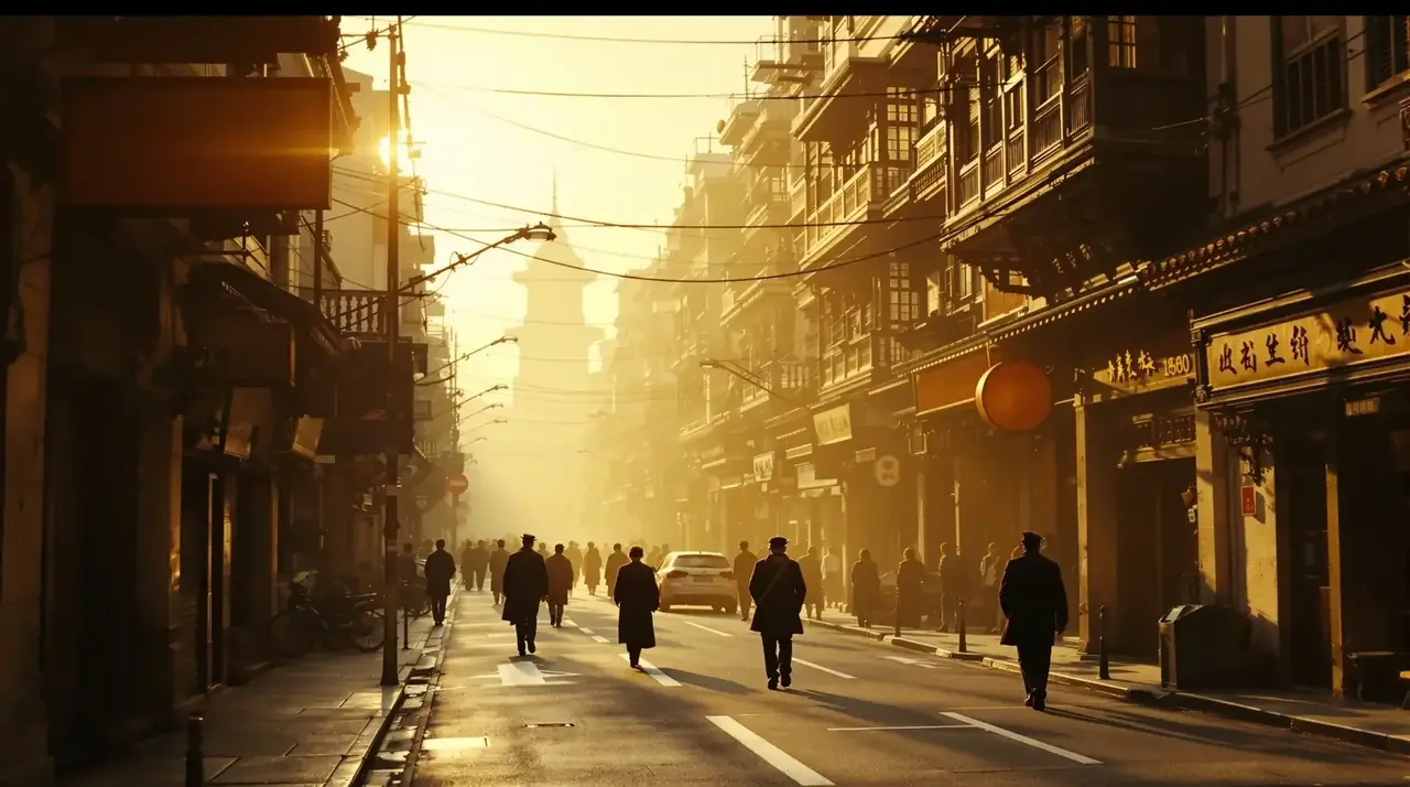 重生之我在民国当影后剧照，胶片首映 · 年度民国片单，复古胶片风格